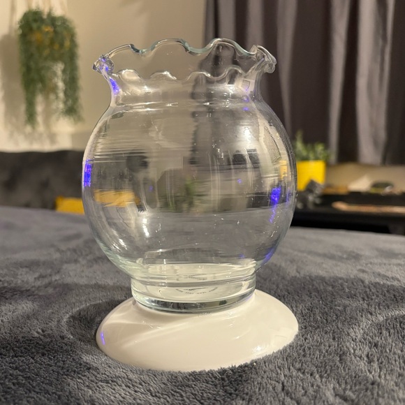 Tiny terrarium, fish bowl, cute planter, shabby chic piece - Picture 4 of 6